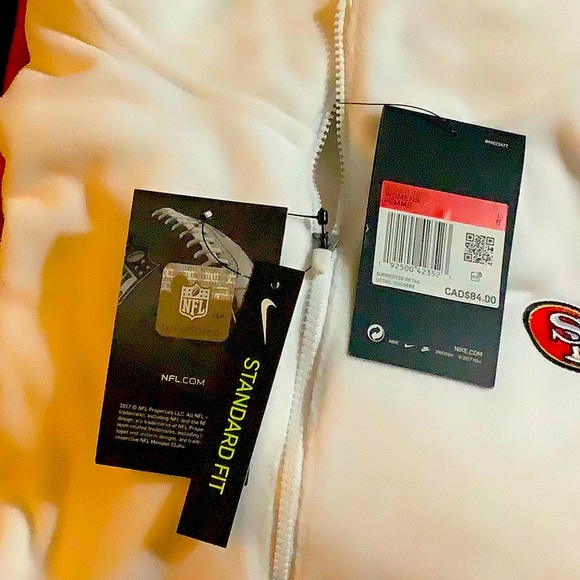 Nike San Francisco 49ers Performance Fleece - Half-Zip Pullover Jacket - Picture 4 of 4